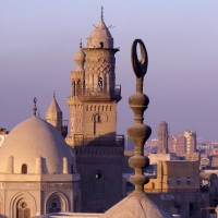 A view over the rooftops in Cairo, Egypt.